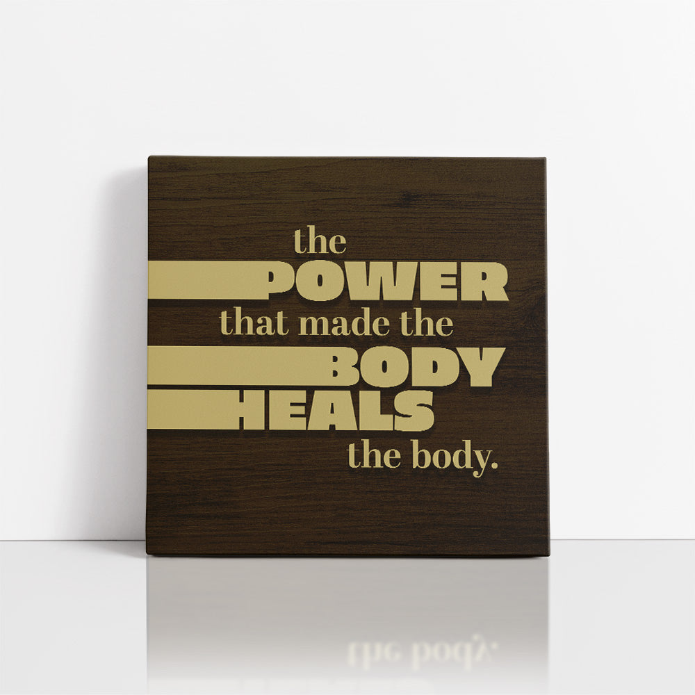 Chiropractic Poster: The Power That Made The Body Canvas Wrap