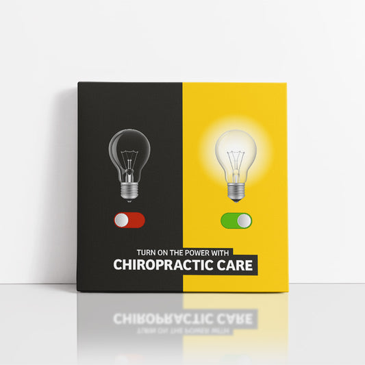 Chiropractic Poster: Turn on the Power with Chiropractic Canvas Wrap