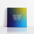 Load image into Gallery viewer, Chiropractic Poster: Great Posture Blue Yellow Canvas Wrap

