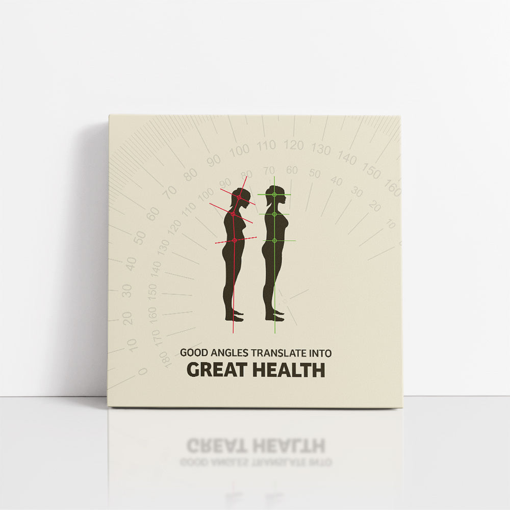 Chiropractic Poster: Good Angles Great Health Canvas Wrap