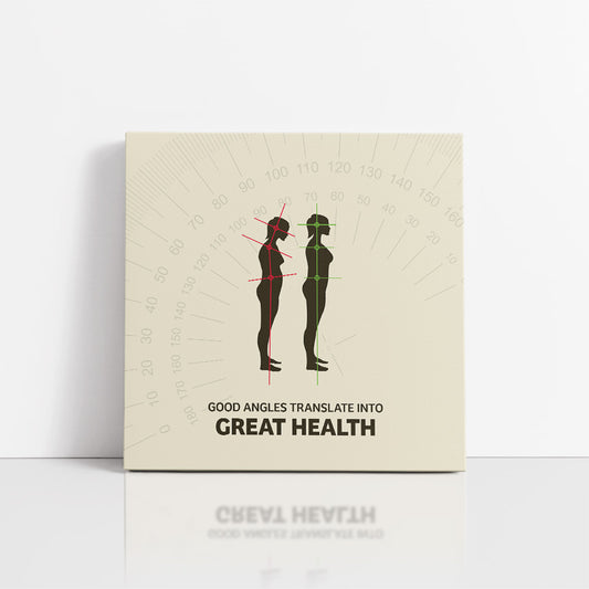 Chiropractic Poster: Good Angles Great Health Canvas Wrap