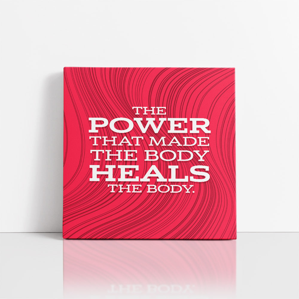 Chiropractic Poster: The Power That Made The Body Modern Red Canvas Wrap