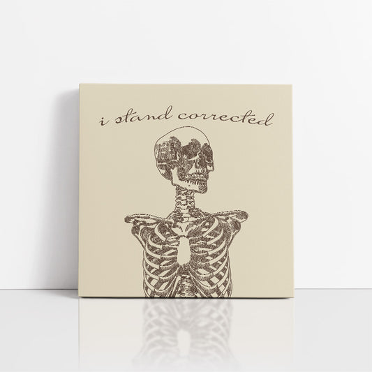 Chiropractic Poster: I Stand Corrected Skeleton Canvas Wrap