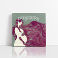 Load image into Gallery viewer, Chiropractic Poster: Benefits Pregnancy Green Canvas Wrap
