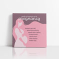 Load image into Gallery viewer, Chiropractic Poster: Benefits Pregnancy Pink Canvas
