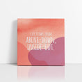 Load image into Gallery viewer, Chiropractic Poster: Above Down Inside Out Orange Purple Canvas

