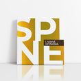 Load image into Gallery viewer, Chiropractic Poster: Spine Modern Large Letters Gold Canvas Wrap
