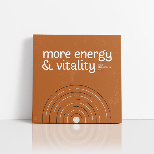 Chiropractic Poster: More Energy & Vitality Canvas Wrap