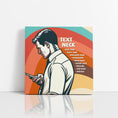 Load image into Gallery viewer, Chiropractic Poster: Dangers of Text Neck Retro Canvas Wrap
