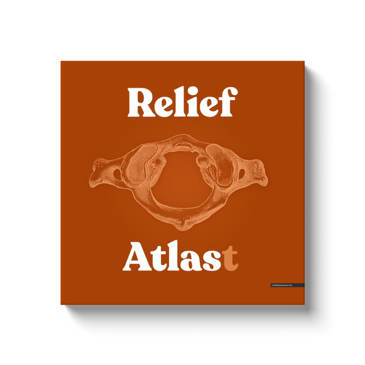 Chiropractic Poster: Relief Atlast Canvas Wrap