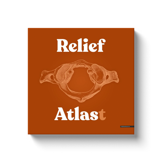 Chiropractic Poster: Relief Atlast Canvas Wrap
