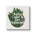 Load image into Gallery viewer, Chiropractic Poster: Keep Calm and Get Adjusted Canvas Wrap

