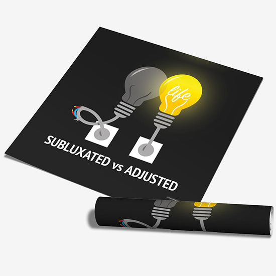 Subluxated vs Adjusted - MyChiroPractice | Chiropractic Posters