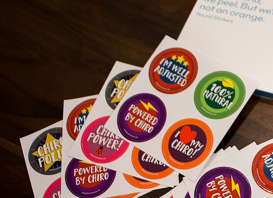 520 Pack Chiropractic Kids Stickers - 7 Variations in Each Pack ...
